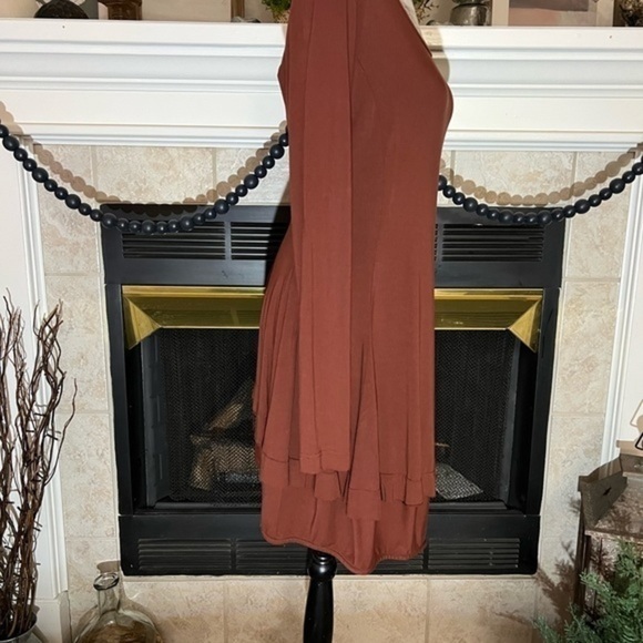 Rundholz Black Label Brown Color Long Sleeves Tent Dress - Picture 4 of 12